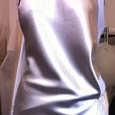 robe mannequin couture satin